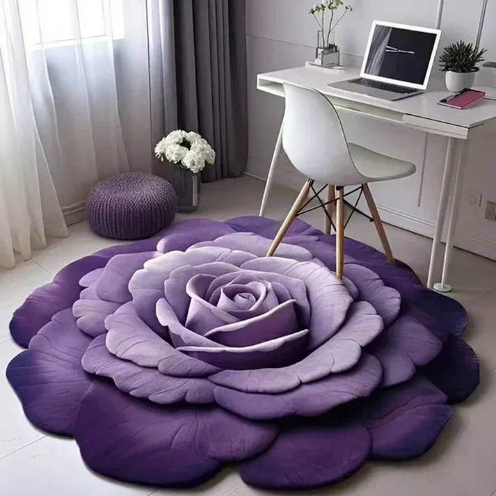 Floral Plush Diatomaceous Earth Floor Mat - Image 4