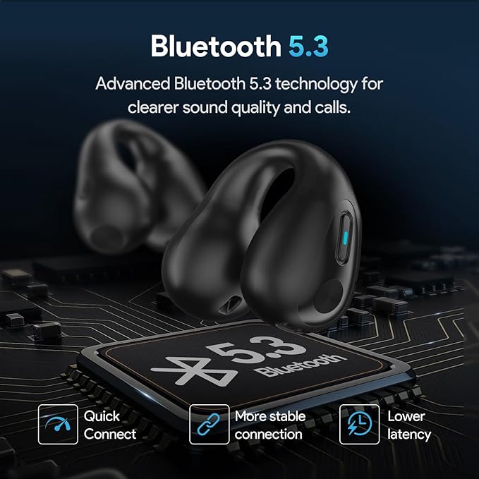 🎶⚡OpenWave Bluetooth Earphones 💫 | Lightweight & Stylish Wireless Earbuds 🎵🏃‍♀️ - Image 4