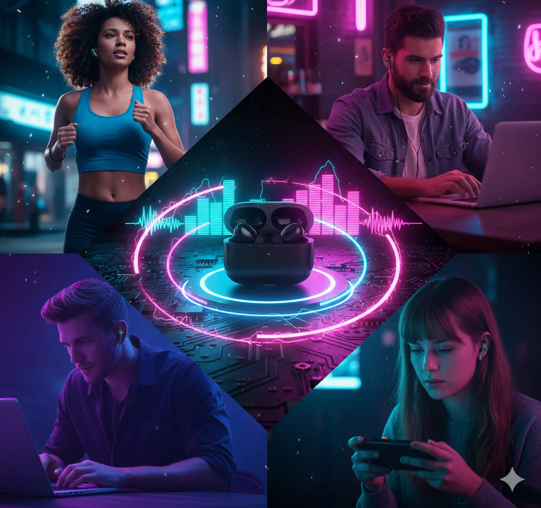 Pro 2 Wireless Bluetooth Earbuds with Deep Bass & Smart Touch Control - Image 4